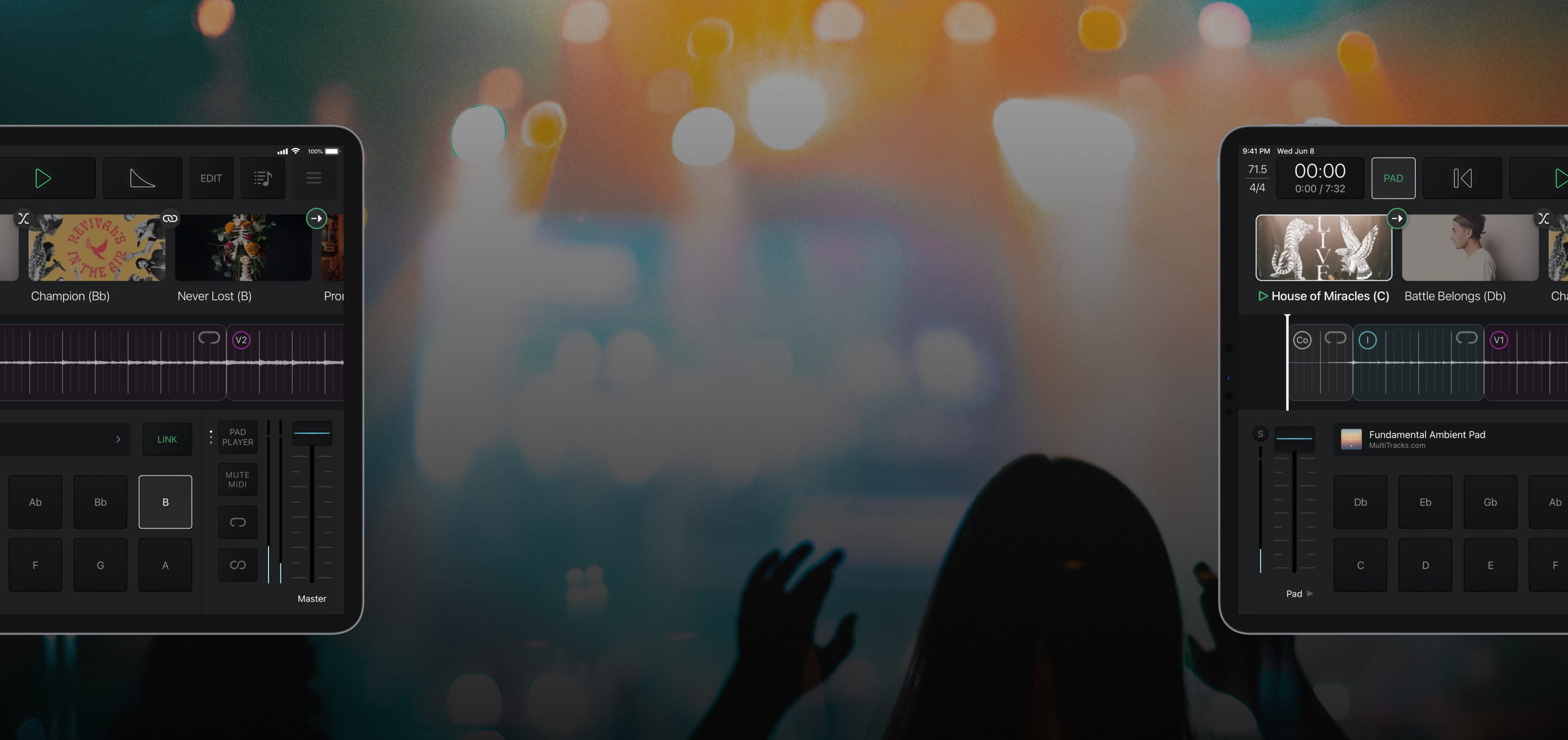 Pad Player in Playback MultiTracks