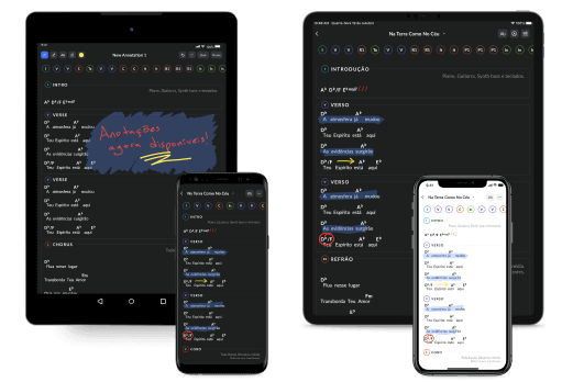 Dispositivos iOS que executam o ChartBuilder