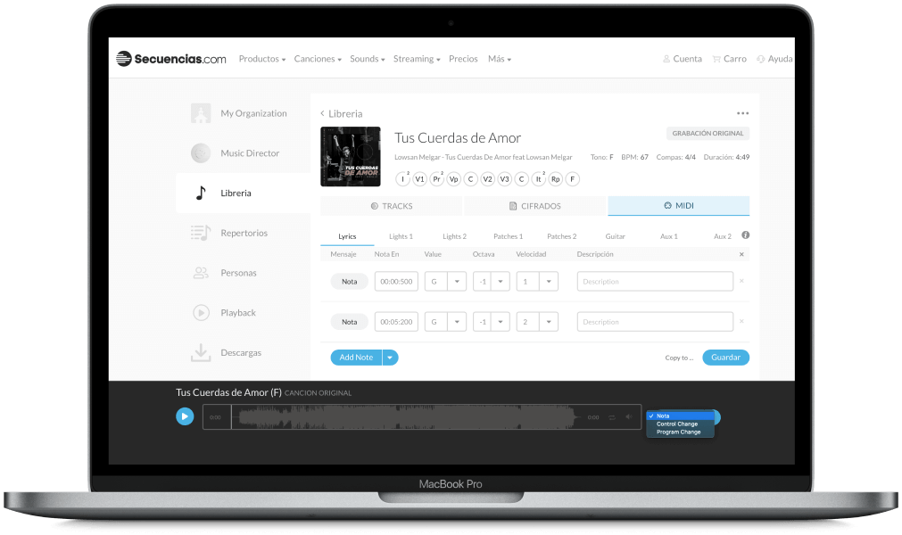 Librería de Secuencias.com